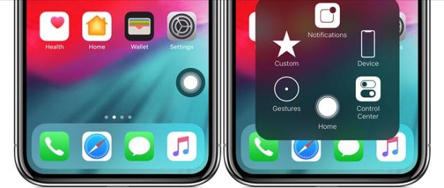 苹果iPhone XS屏幕辅助触控小白点使用教程