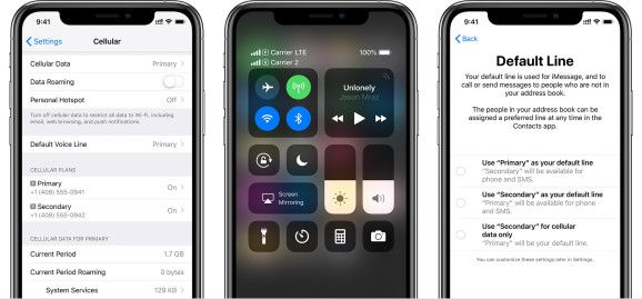 苹果iPhone Xs/Xs Max双卡双待功能设置教程