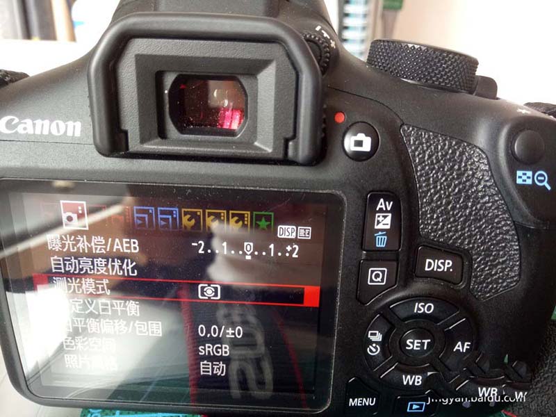 佳能1300D单反相机测光的方法技巧教程